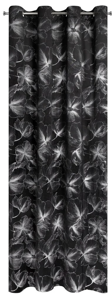 ZATEMŇOVACÍ ZÁVES NA KRÚŽKOCH STELLA 140X250 CM VZOROVANÁ