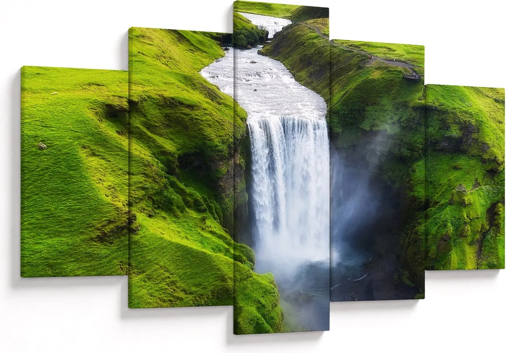 Obraz - Vodopád Skogafoss (150x105 cm)