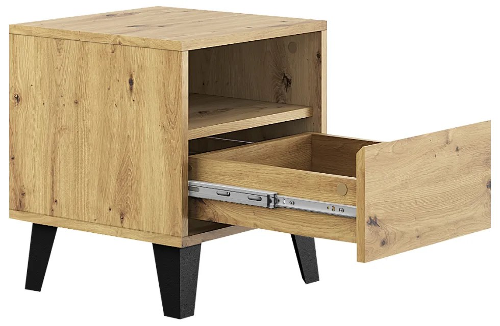 Nočný stolík BOGAN 1S, dub artisan
