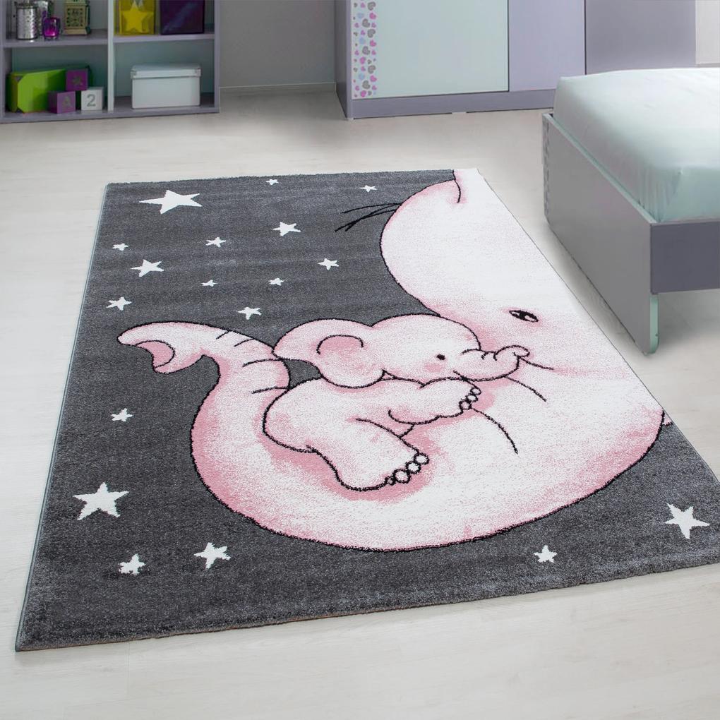 Ayyildiz Detský kusový koberec KIDS 0560, Ružová Rozmer koberca: 160 x 230 cm