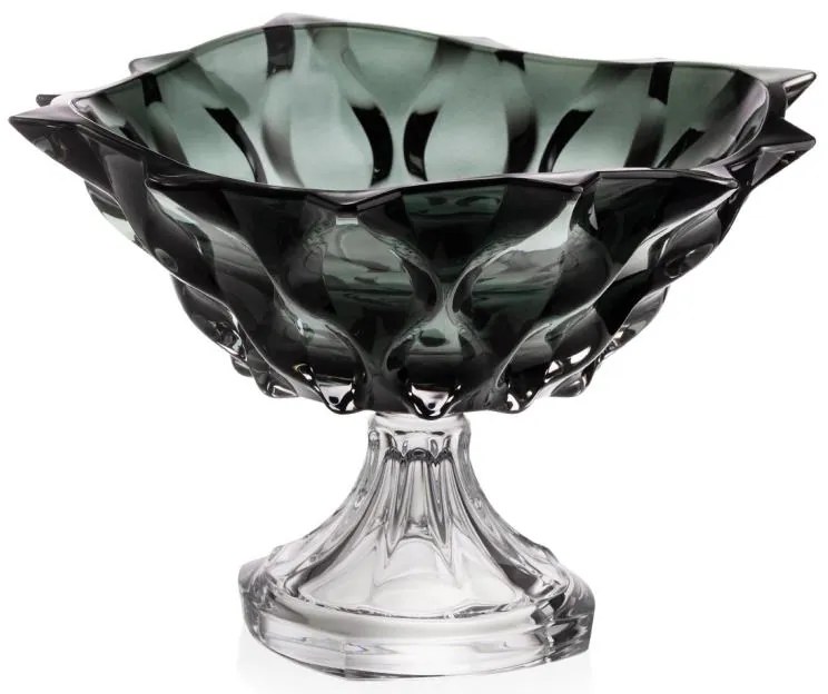 KRIŠTÁĽOVÁ MISKA BOHEMIA SAMBA GREY 305 MM