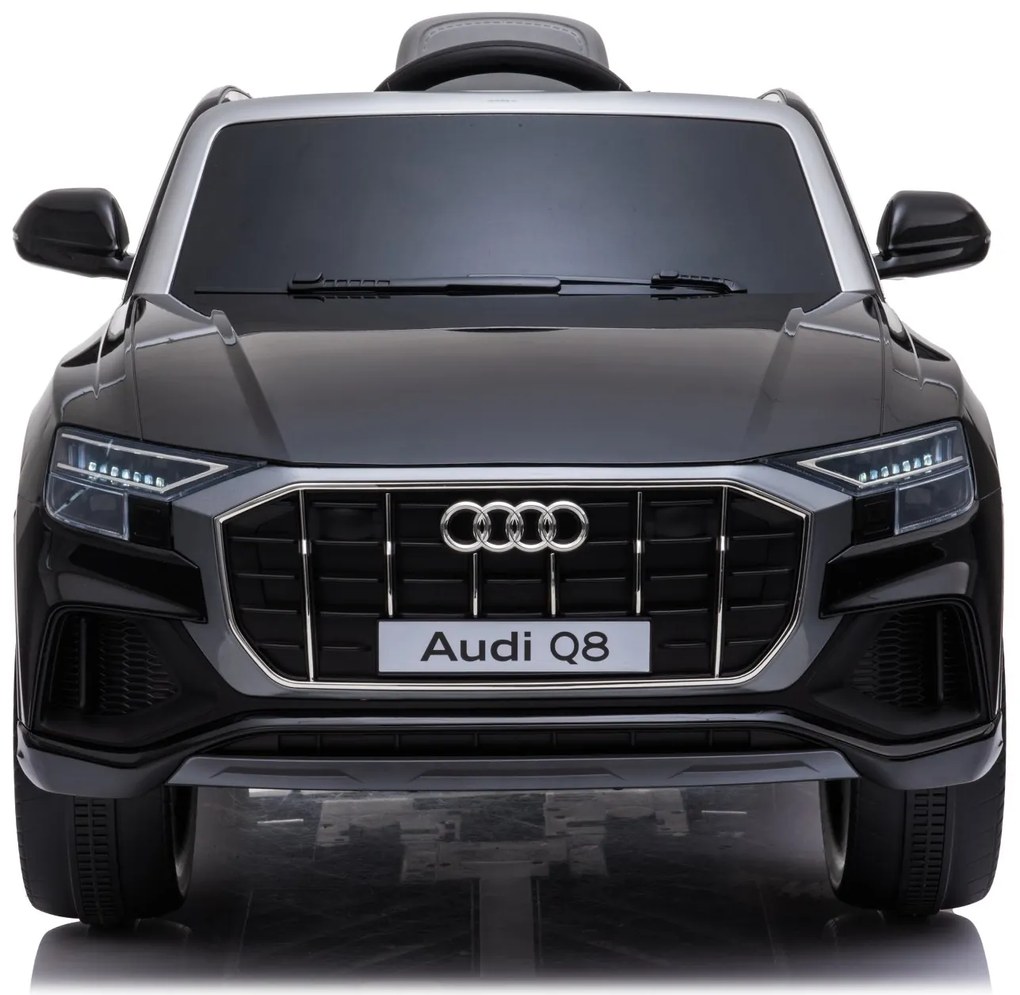 Detské elektrické autíčko na diaľkové ovládanie BestBerg BBCC-70B - Audi Q8 / od 3 rokov / nosnosť 30 kg / čierne