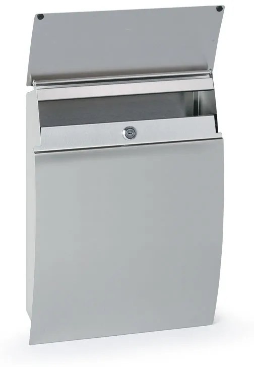 Poštová schránka na listy, 450 x 320 x 100 mm, nerez