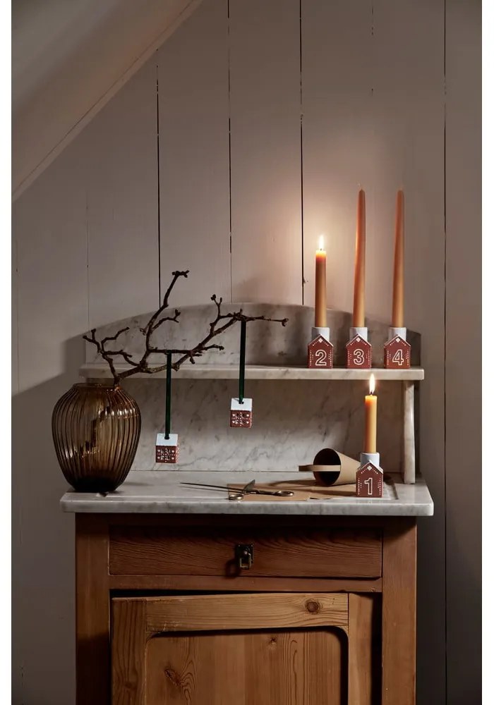 Keramické vianočné ozdoby v súprave 2 ks 5 cm Gingerbread – Kähler Design