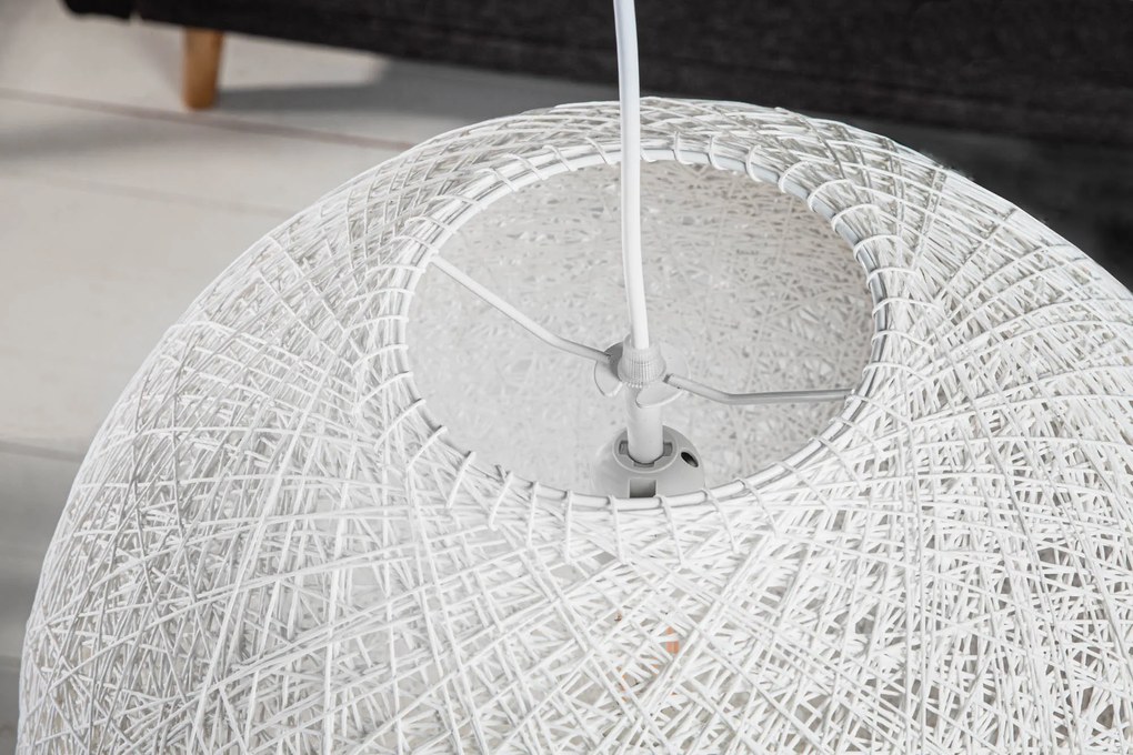 Závesné svetlo Cocooning biele 45cm