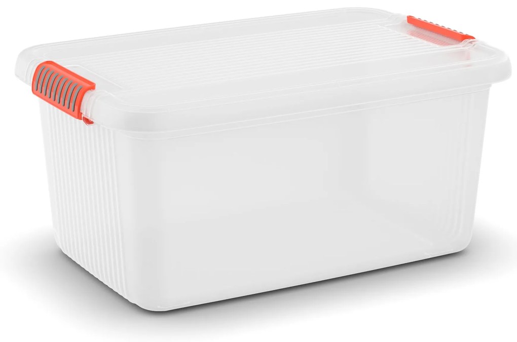 KIS K Latch Box L 43 l priehľadná / oranžová