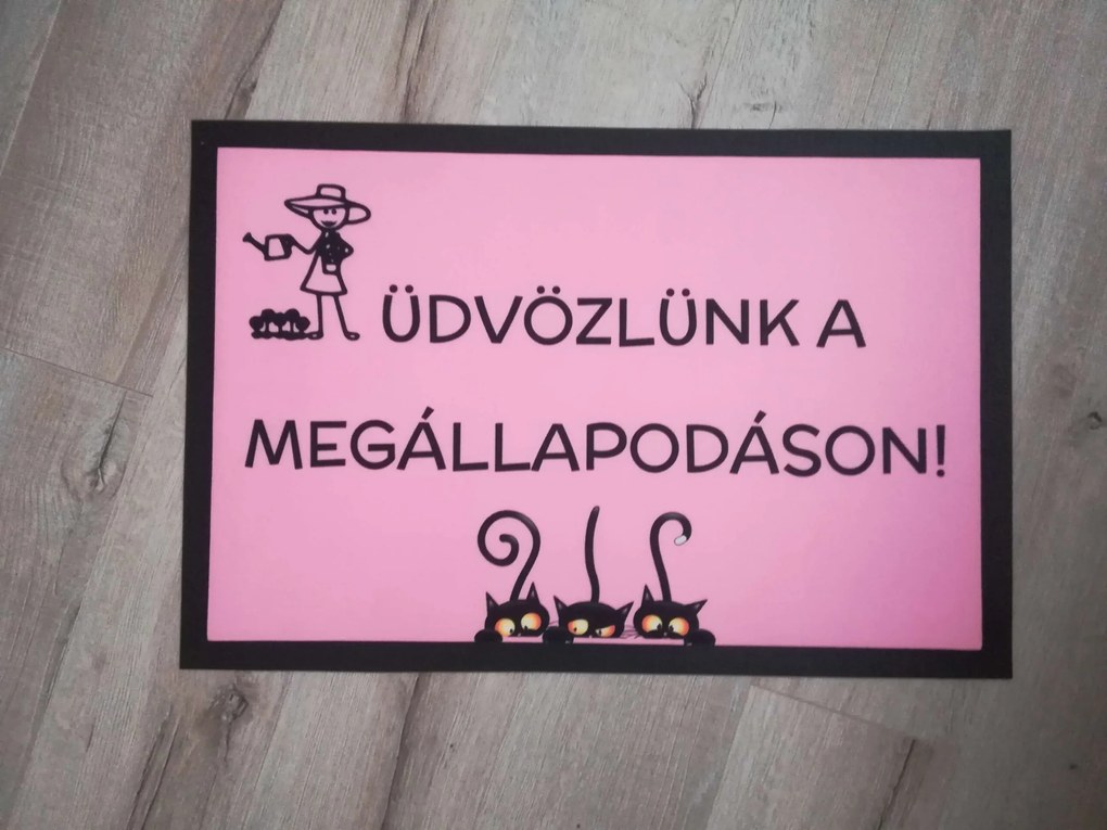 Navrhnuteľná Flat Štandard textilná rohožka - 60*40 cm (Vyberte farbu: 066 Fialová)