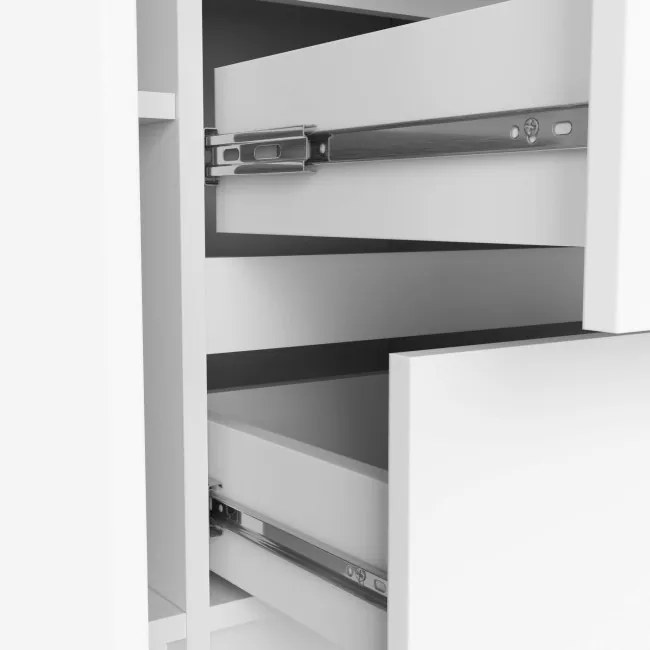 Komoda K100 2D 3SZ biela