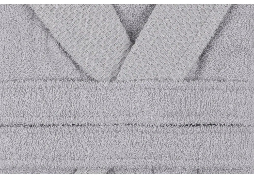 Sivý bavlnený župan veľkosť M Cappa – Foutastic