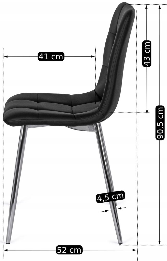 PROXIMA.store - Stolička ENZO z ekokože