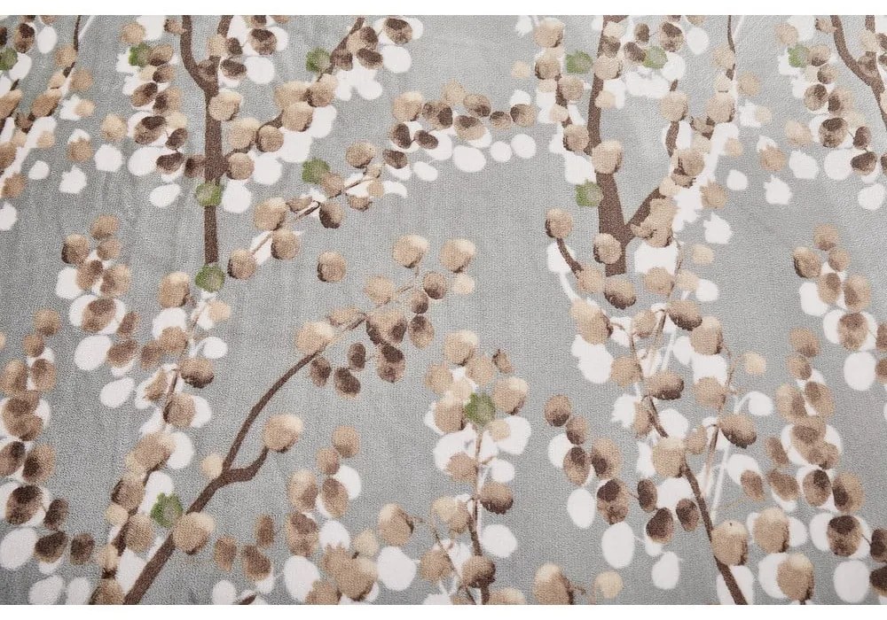 Sivé mikroplyšové obliečky na jednolôžko 140x200 cm Branches – My House