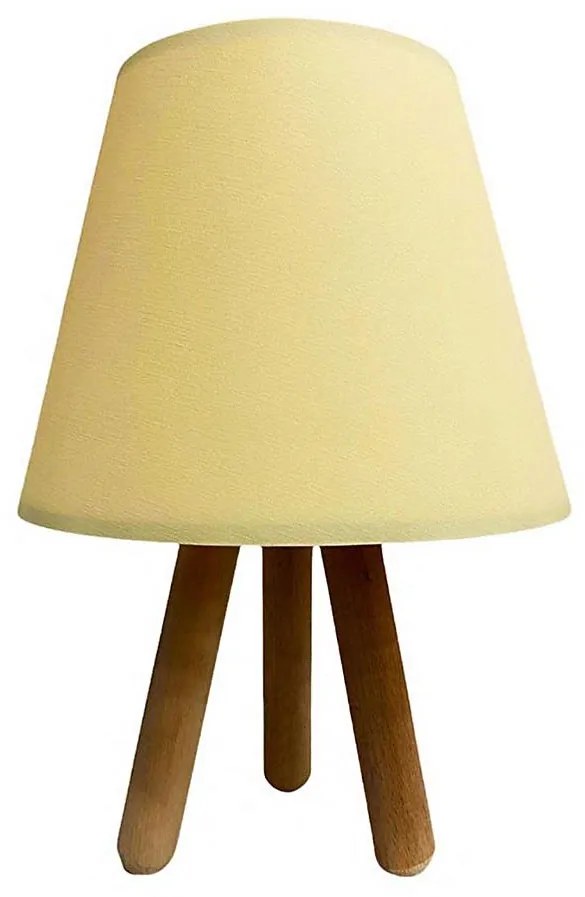 Asir Stolná lampa WOOD 1xE27/60W/230V krémová AS0351