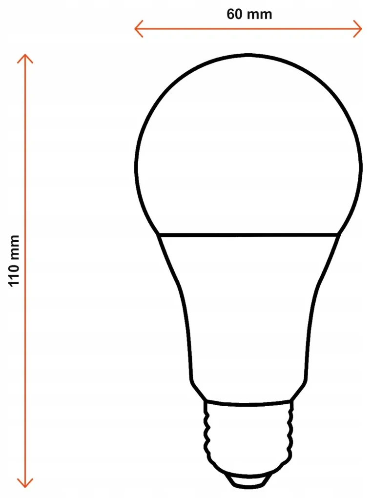 BERGE LED žiarovka - E27 - 15W - 1500Lm - neutrálna biela
