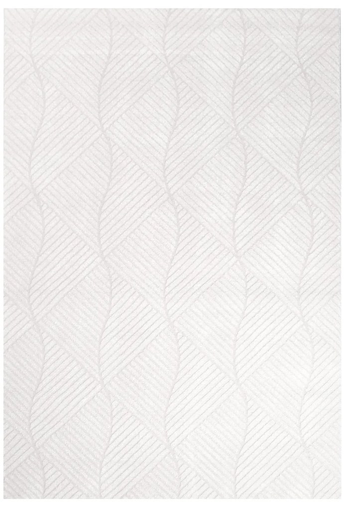 Dekorstudio Jednofarebný koberec FANCY 904 - smotanovo biely Rozmer koberca: 120x160cm