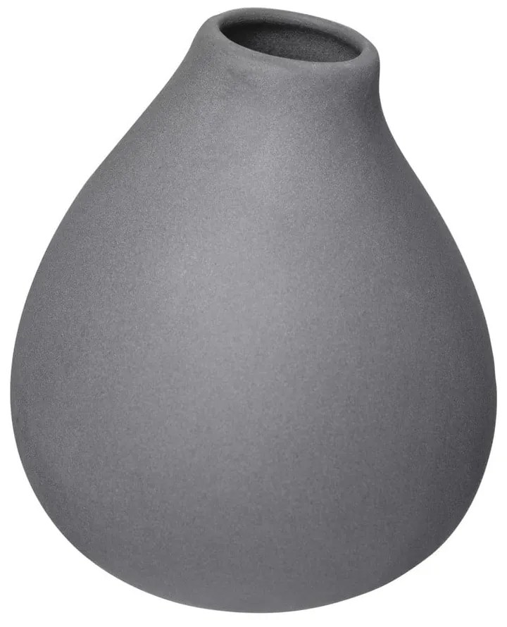 Tmavosivé porcelánové vázy v súprave 3 ks (výška 9 cm) Nona – Blomus