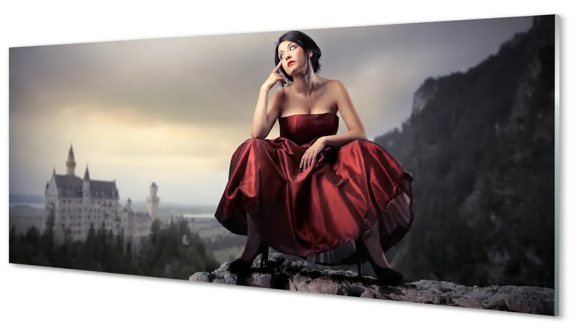 Obraz plexi Žena dress up 120x60 cm