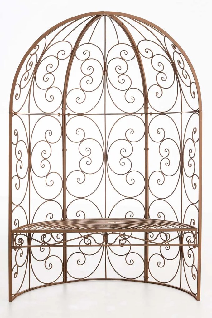 Oblúk na ruže Rosie s lavičkami - Hnedá antik