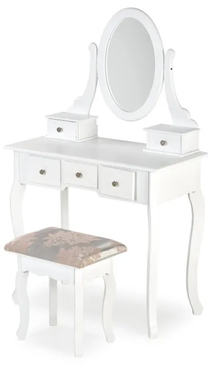 Toaletný stolík RASA, 80x130x42, biela