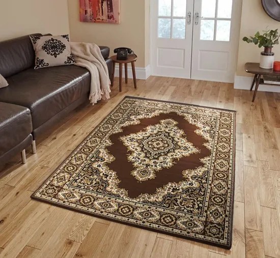 Sintelon, Kusový koberec Teheran Practica 58 / DMD, 160x230, hnedá, chodba / predsieň