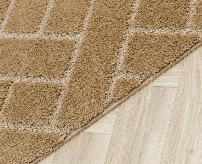 Kúpeľňový koberček Lotus béžový, tehla