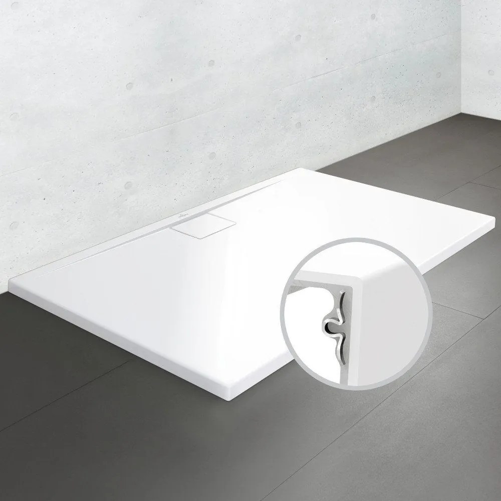 VILLEROY &amp; BOCH Architectura MetalRim obdĺžniková sprchová vanička akrylátová, štandardný model, protišmyk VilboGrip (C), 1200 x 800 x 48 mm, biela alpská, UDA1280ARA248GV-01