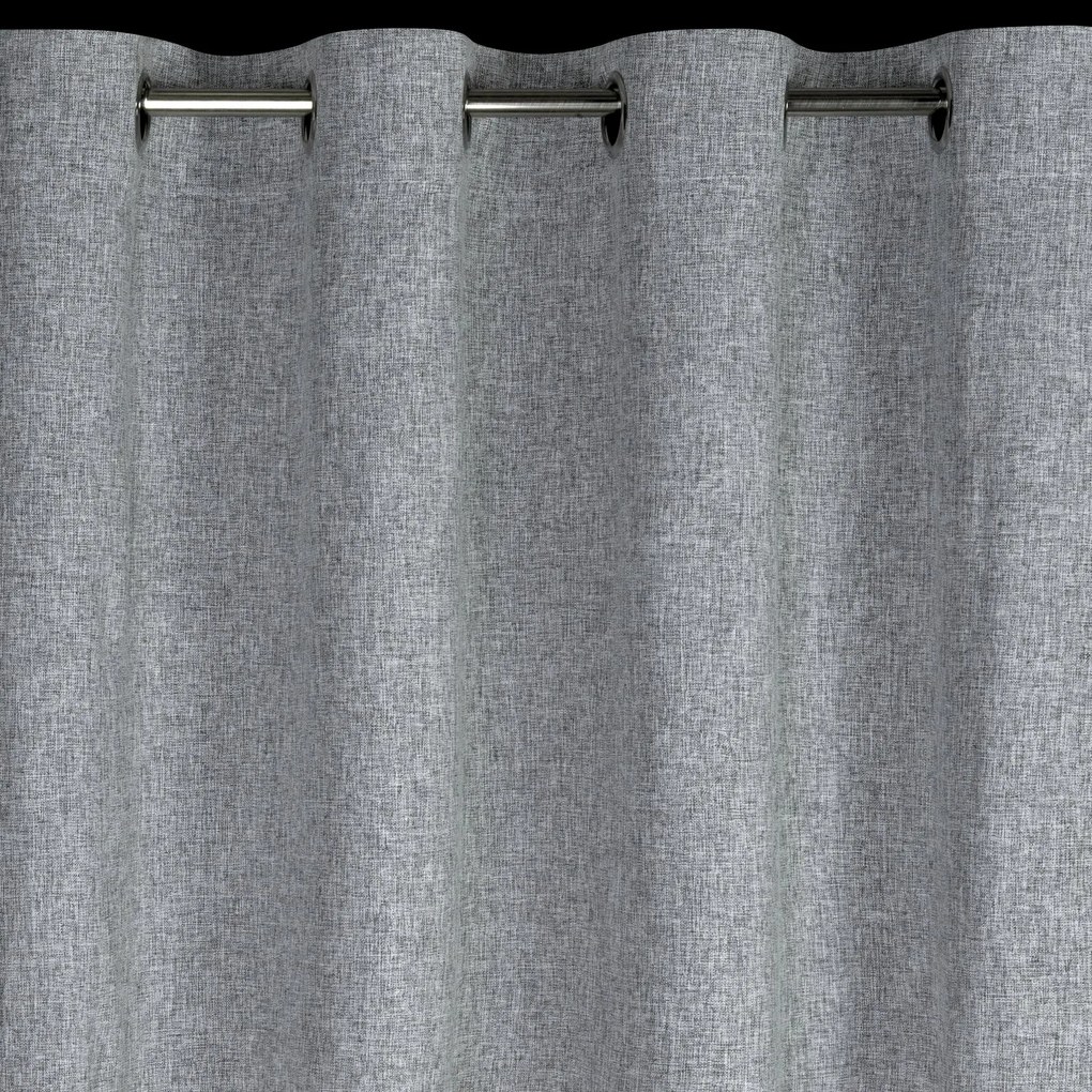 EUROFIRANY ZÁVES NA KRÚŽKOCH ADELINA 140X250 CM SIVÁ