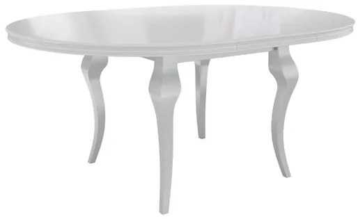 Rozkladací stôl Julia FI 120 so 6 stoličkami ST85 06, Farby: biely / biely lesk, Potah: Magic Velvet 2217