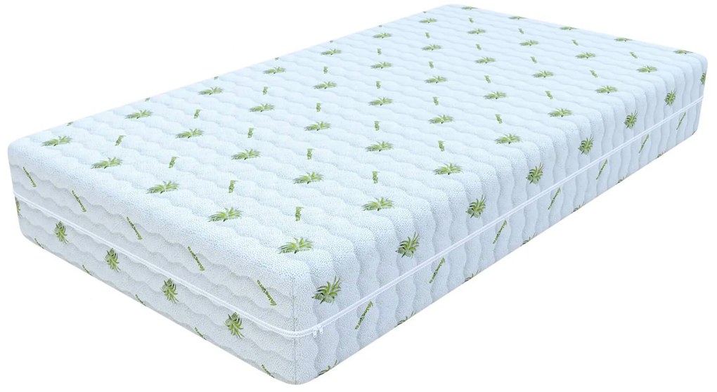 Wilsondo Vysoký antialergický penový matrac Derf 140x200 - poťah Aloe Vera