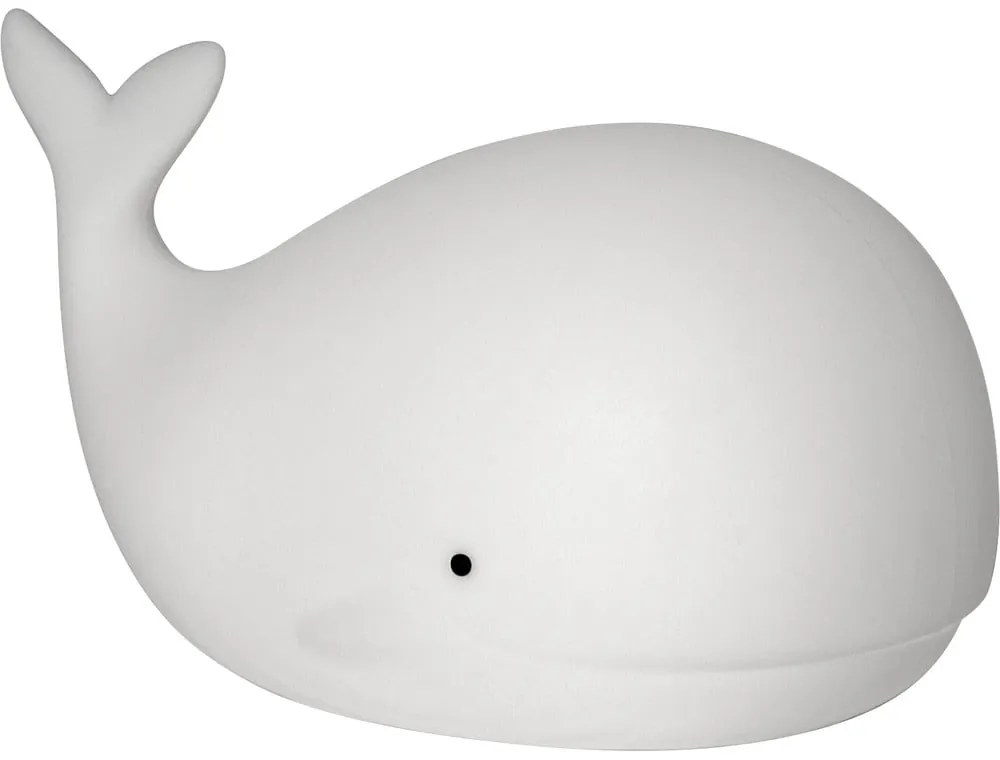 Biele LED detské nočné svetlo Whale - Star Trading