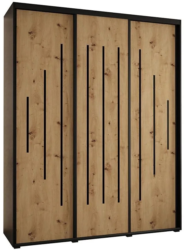 Skriňa 45 Canaris 12 200 čierna/artisan/čierna