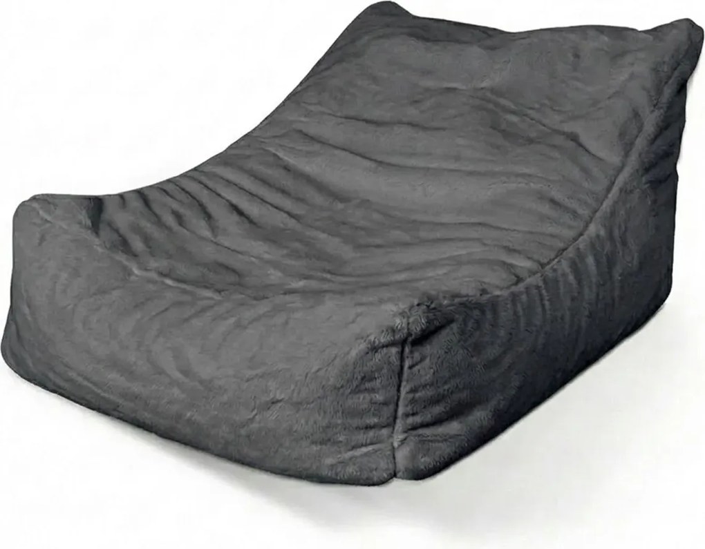 Sablio Sedací vak Lounge SOFTY - Graphite - 120 x 100 x 80 cm