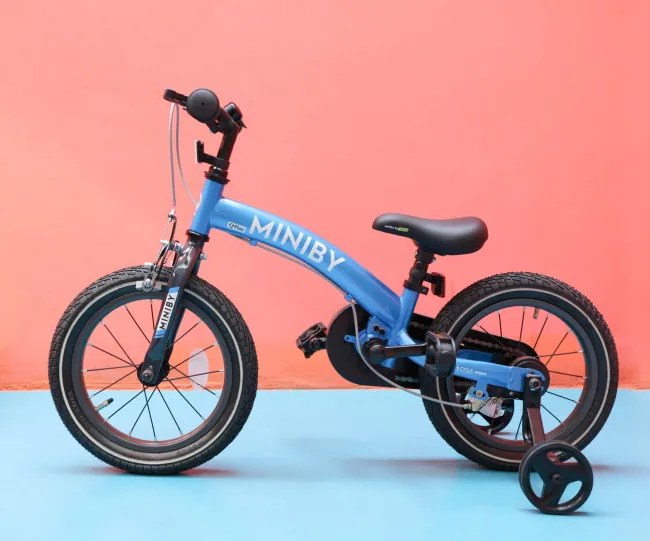 Detský bicykel Miniby 14" modrý