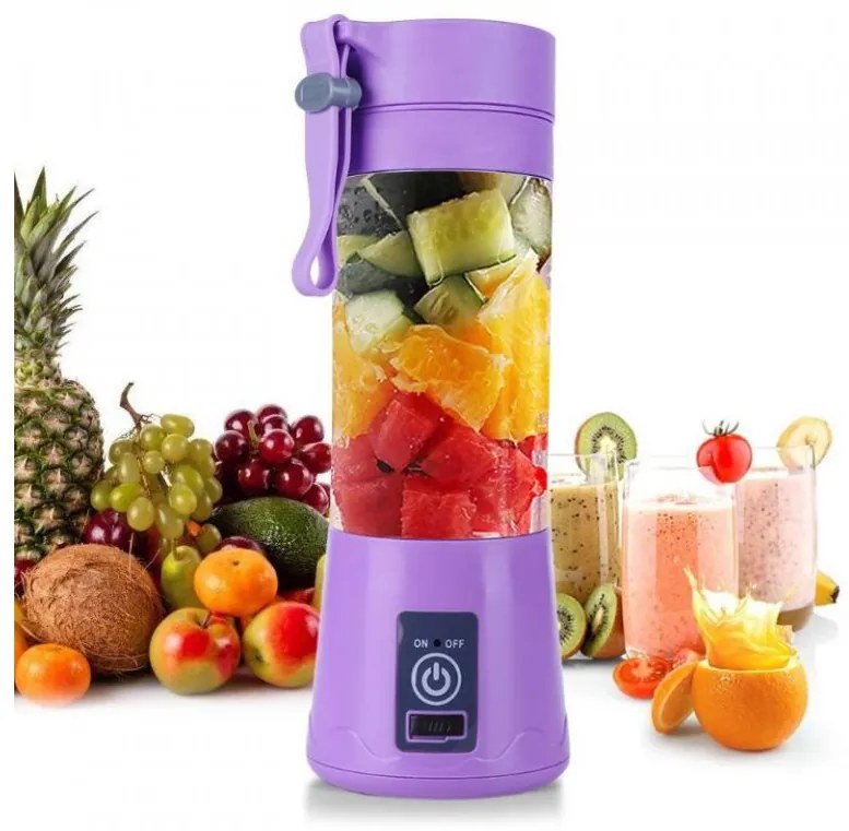 Foxter 2052 Prenosný smoothie mixér 380 ml fialový