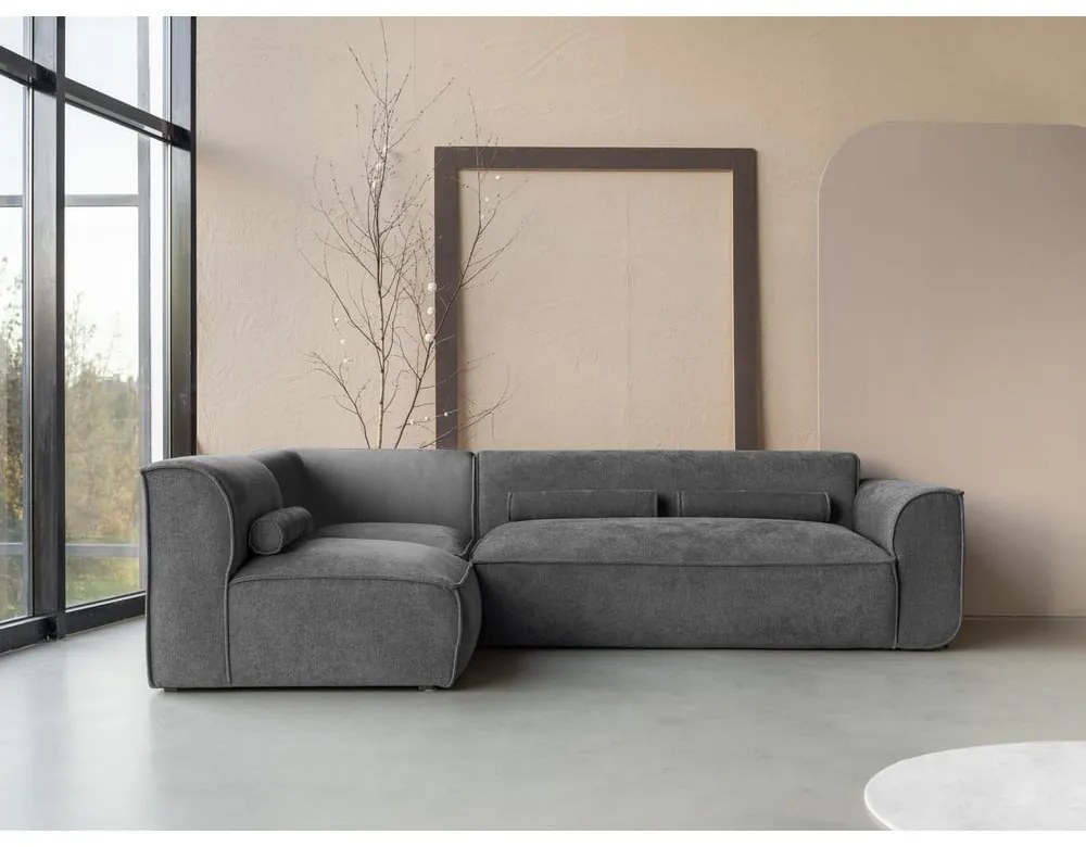 Sivá rohová pohovka (ľavý roh) Flex Felix – Miuform