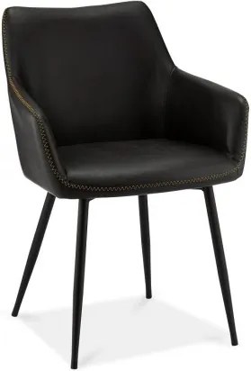 Jedálenská stolička Zalea čierna