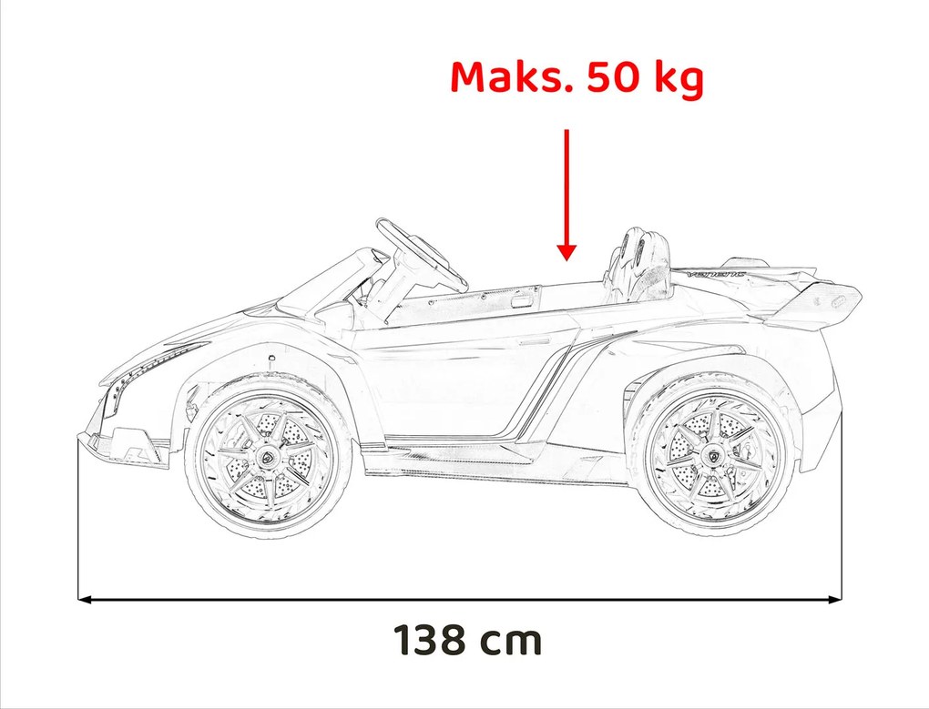 Ramiz Vozidlo Lamborghini Veneno biele