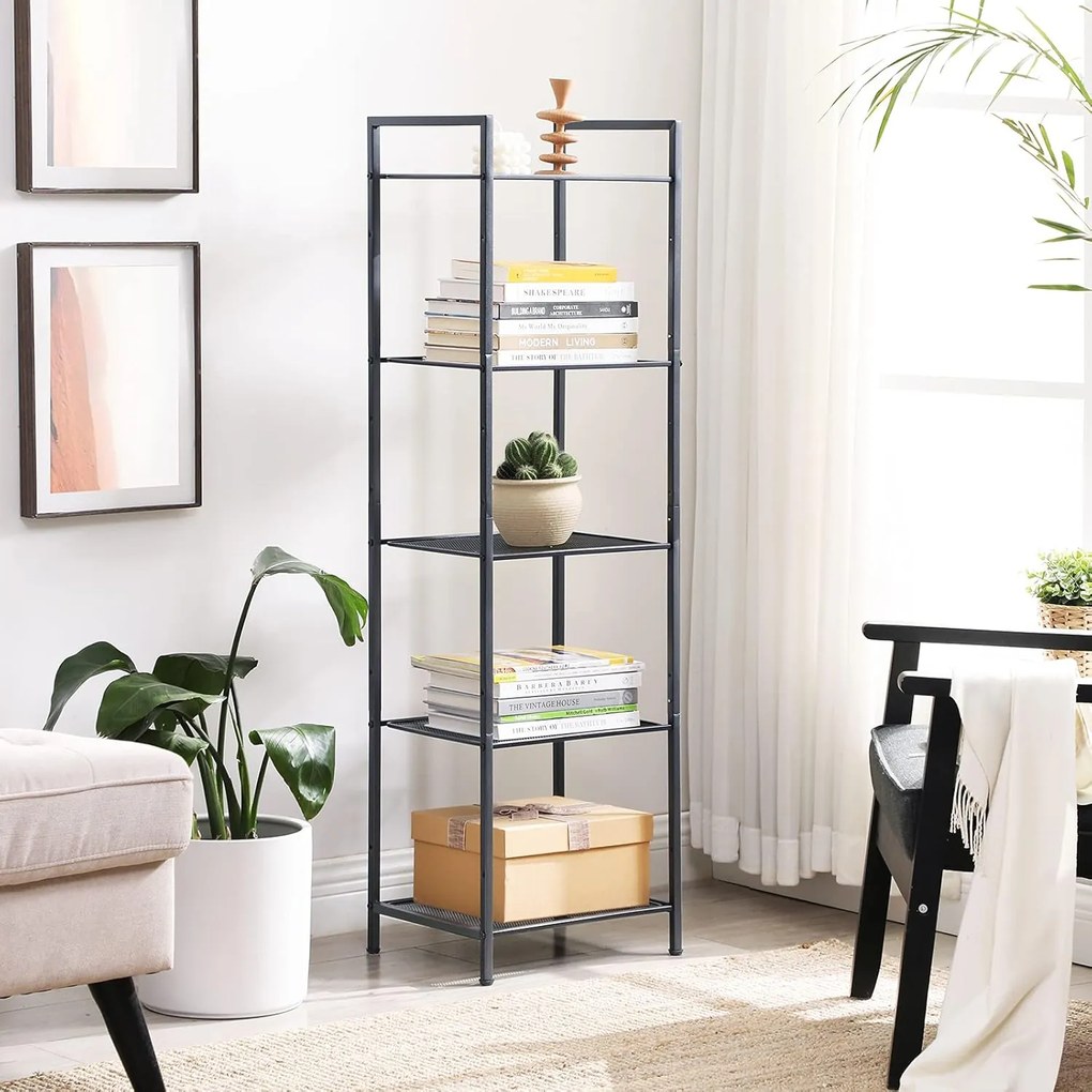 Regál Debra 128 cm černý