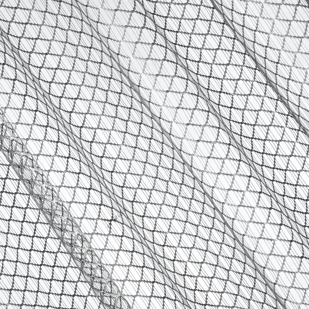 ZÁCLONA NA KRÚŽKOCH AIDEN 140X250 CM STRIEBORNÁ