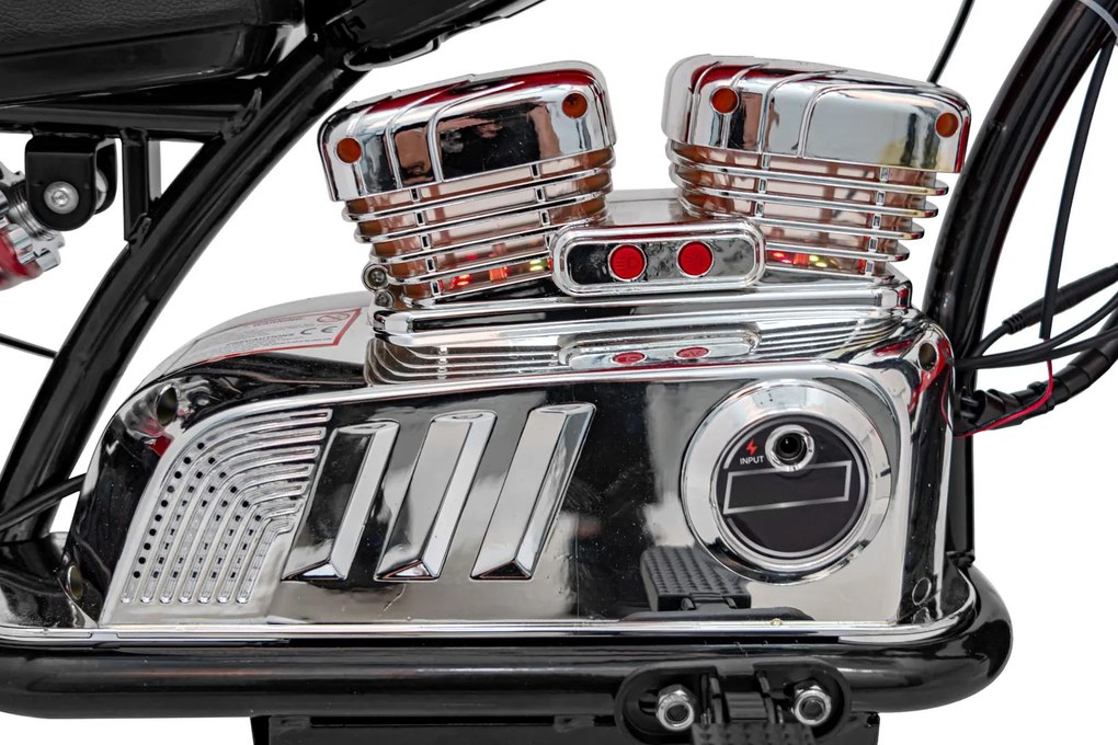 Ramiz Chopper Warrior Motocykel čierny