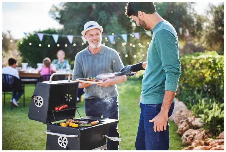 Grillmeister Mini gril na drevené uhlie Kansas  (100385786)