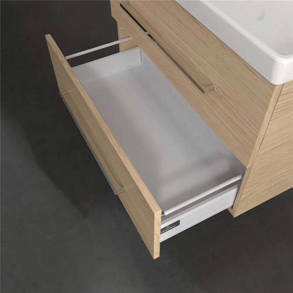 VILLEROY & BOCH Avento závesná skrinka pod umývadlo, 2 zásuvky, 780 x 452 x 514 mm, Nordic Oak, A89100VJ