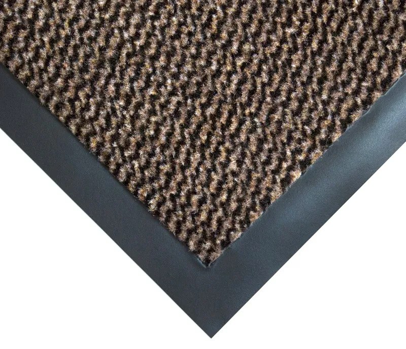 Ekonomická polypropylénová čistiaca rohož, 60 x 90 cm, hnedá