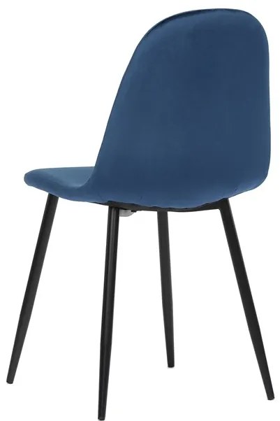 Autronic BONTEC Jedálenská stolička, modrá, zamatová látka, CT-971 BLUE4 Farba: Ružová