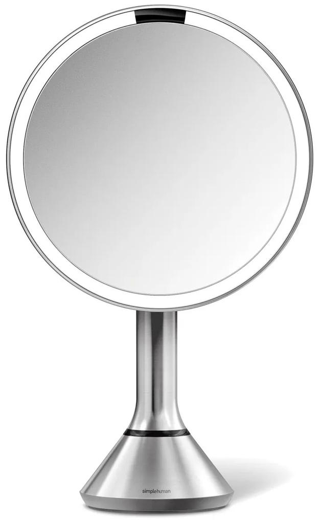 Kozmetické zrkadielko Simplehuman Dual Touch kartáčovaná nerez oceľ SHST3052