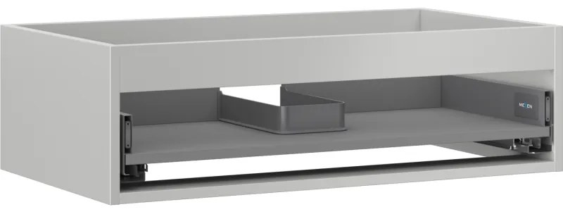 Mexen Box-A, závesná skrinka 80 cm, 1 zásuvka, sivá matná, 91AX0-0800-235-1-62