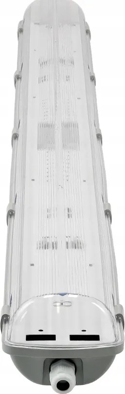 Sada 4 hermetických LED svietidiel na plátno 120 cm + 8 žiariviek G13 18 W