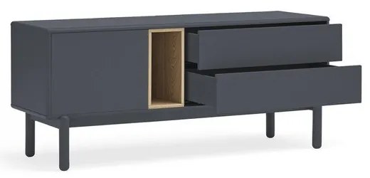 Tmavosivý TV stolík 140x56 cm Corvo - Teulat