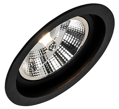 Sada 6 ks Moderné zapustené bodové čierne nastaviteľné - skľučovadlo 111