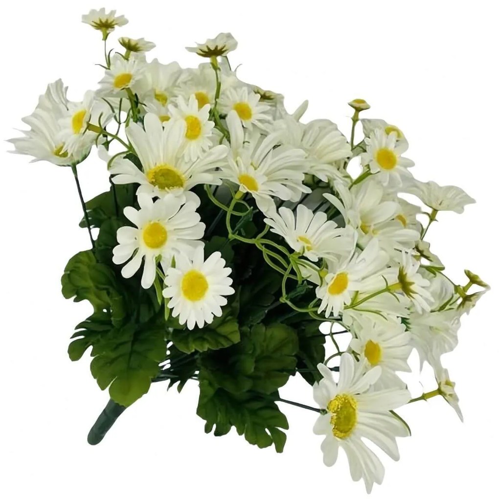 Krémové umelé margarétky 40cm