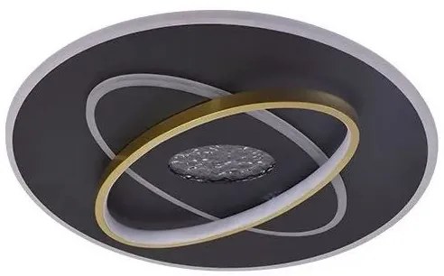 LED Stmievateľné stropné svietidlo LED/80W/230V čierna + diaľkové ovládanie